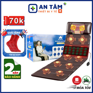  Đệm Massage Toàn Thân MISUKO MAT-C87  BẢO HÀNH 24 THÁNG  Hồng Ngoại Cao Cấp Nêm Mát Xa Toàn Thân Xoa Bóp Giảm Đau Mỏi 