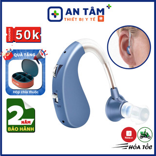 Máy trợ thính đeo vành tai vhp 1204 tai nghe trợ thính không dây cho người già