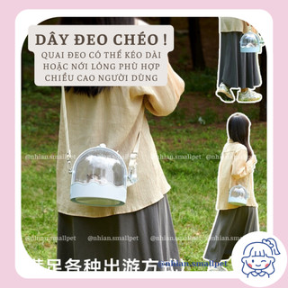 YEE Lồng Vận Chuyển Xách Tay Hồng Xanh Tím Hamster Nhím Sóc Bay Thỏ Chuột Bear Winter White Robo