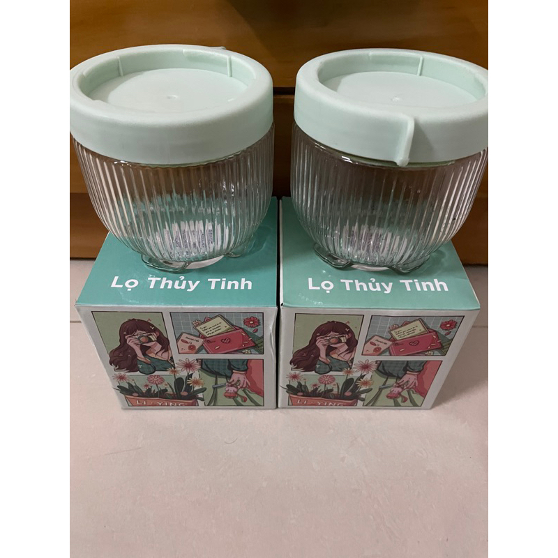 Bộ 2 lọ thuỷ tinh đựng gia vị