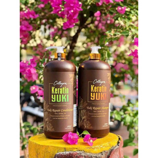 Cả cặp gội xả keratin collagen yuki chuyên salon spa giá sỉ
