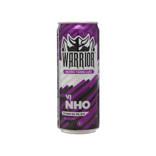 Lon nước tăng lực Warrior vị Nho thơm ngon 330 ml