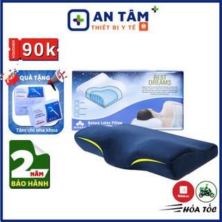 Gối ngủ nhanh foam memory misuko gk-s105 gối cao su non, gối chống mỏi vai gáy ngủ ngon sâu giấc
