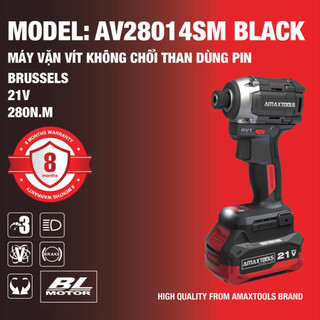 Máy vặn vít dùng pin Amaxtools AV28014SM BLACK