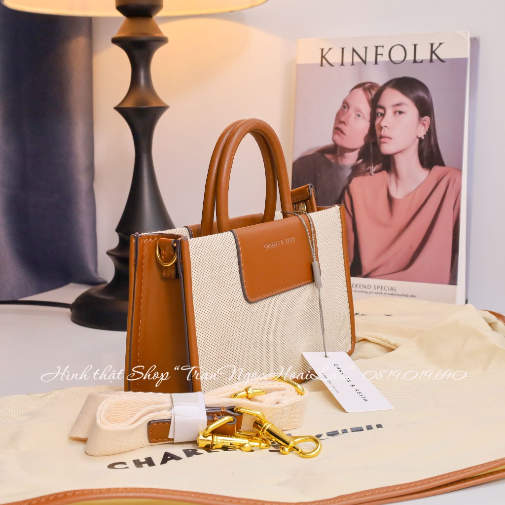 Túi xách tay + đeo chéo size 21cm thiết kế giản dị,thanh lịch CK2-31220022