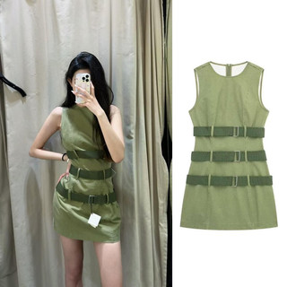 Đầm body đính 3 đai zara xuất