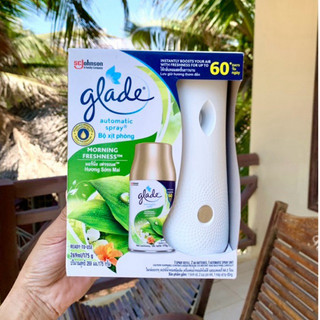 Bộ máy xịt thơm phòng tự động Glade hương Sớm Mai (Morning Freshness) 269ml/175g