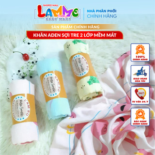 Khăn tắm Lame aden sợi tre 2 lớp mềm mát cho bé - Cuộn Muslin