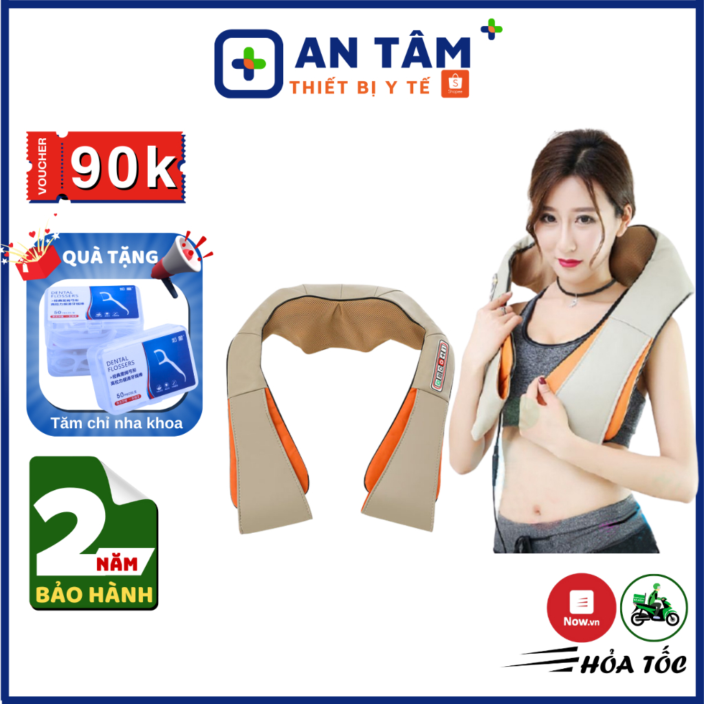 Máy Massage Cổ Vai Gáy Hồng Ngoại 6D HM-V85 [ BẢO HÀNH 24 THÁNG ] Đai Massage đa năng vai gáy, bụng, cổ, lưng, eo