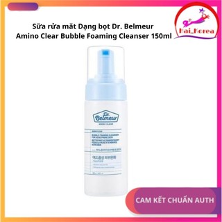 Sữa rửa mặt Dạng bọt Dr. Belmeur Amino Clear Bubble Foaming Cleanser (150ml)