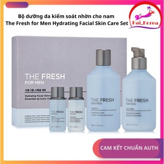 [Chuẩn Auth Hàn] Bộ dưỡng da kiểm soát nhờn cho nam the Fresh for Men Hydrating Facial Skin Care Set