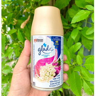 (Chai) Lõi thay thế cho máy xịt thơm phòng tự động Glade hương Đinh Hương Trắng 269ml/175g