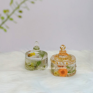 Hũ đựng đồ trang sức handmade epoxy resin hoa khô - quà tặng độc đáo