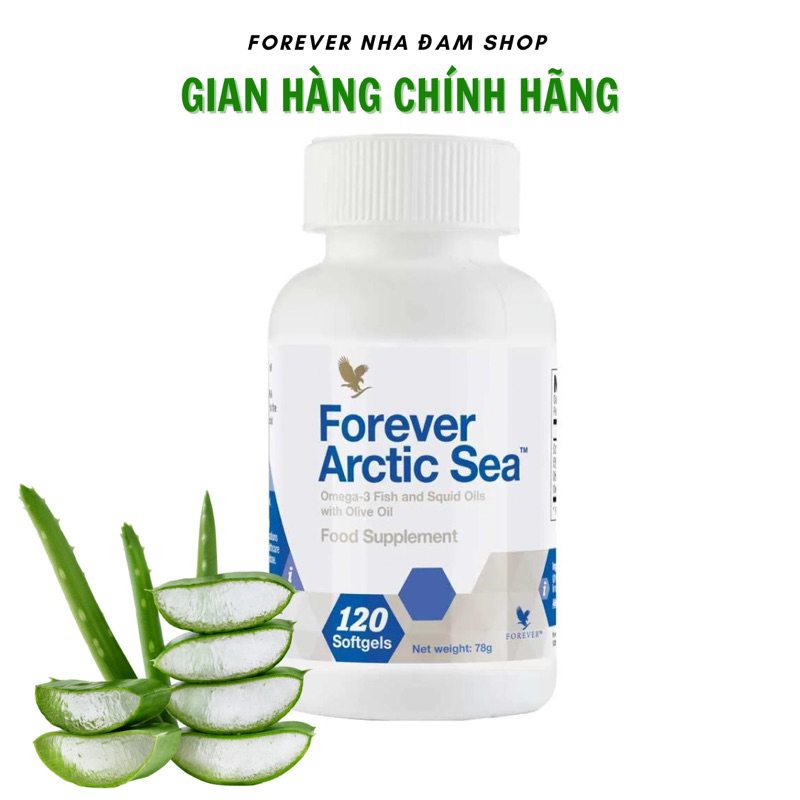 [CHÍNH HÃNG] Dầu cá 376 flp Forever Arctic Sea DATE 2028