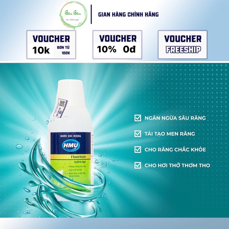 Combo 10 chai nước súc miệng chống ê buốt
