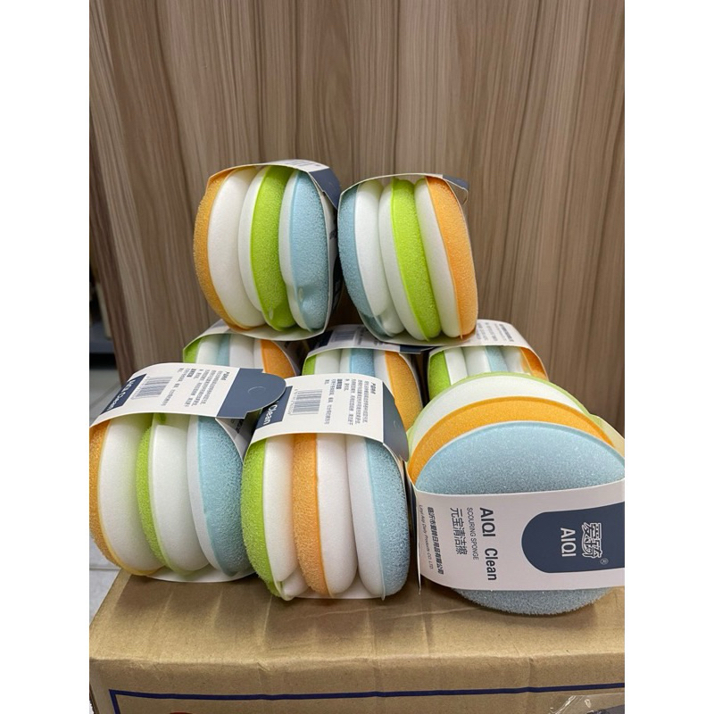 Combo 3 miếng rửa chén mút hiện đại không trầy xước .