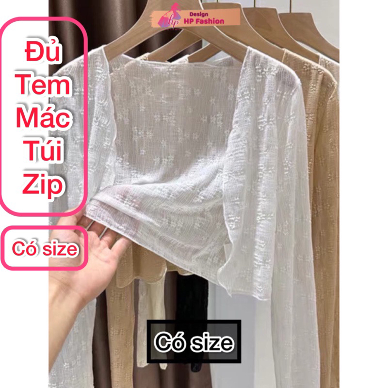 Áo khoác cardigan croptop dài tay nữ vải len lưới hoa xuyên thấu khoác áo kiểu đầm hở sang chảnh G649