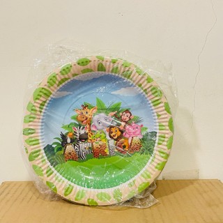 Dĩa Giấy In Hình 17cm -Bịch 10 Cái