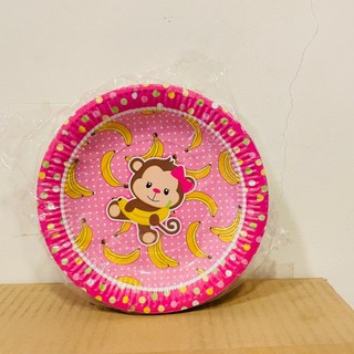 Dĩa Giấy In Hình 17cm -Bịch 10 Cái