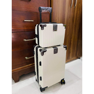 COMBO VALI + CỐP MINI VALI KHUNG NHÔM KHOÁ SẬP MÃ BT3689 SIZE 20/24