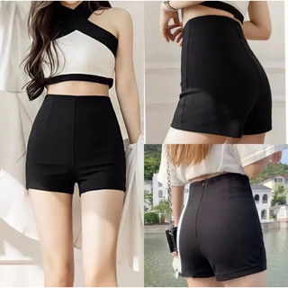Quần Short nữ ôm body có khóa sau
