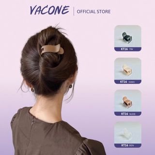 Kẹp tóc càng cua Vacone kẹp tóc trong suốt 3 răng 5 răng Hàn Quốc kẹp tóc nhựa bền hottrend KT04