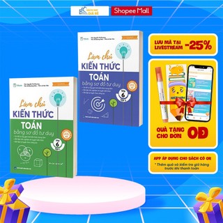Sách - Combo Làm chủ kiến thức toán bằng sơ đồ tư duy lớp 6