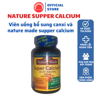 Viên uống bổ sung Canxi và Vitamin D Nature Made Supper Calcium 120 viên