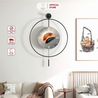 6 Mẫu - Đồng Hồ Energy Green Lighting Treo Tường Decor - Đường Kính 50cm - Decor Trang Trí Nghệ Thuật Cao Cấp