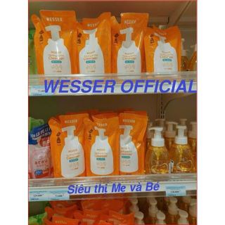 Chai/Túi Nước rửa bình sữa  Wesser 500ml (Mẫu mới, date 2027)
