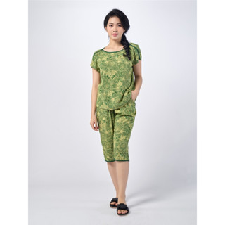 BỘ MẶC NHÀ WONNER 23002 CỘC TAY QUẦN NGỐ CHẤT LANH