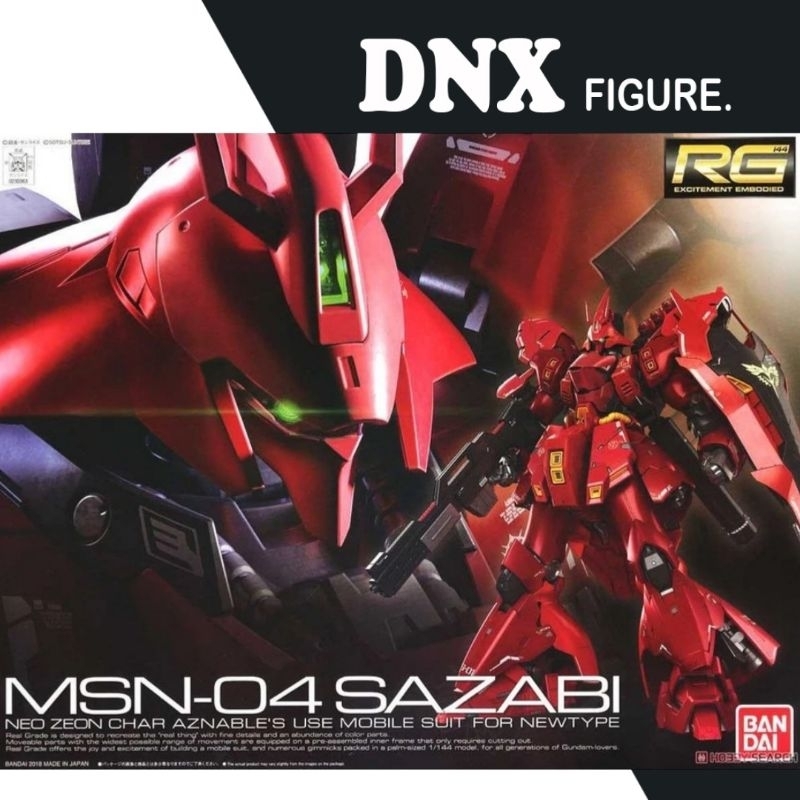 Mô Hình Lắp Ráp Gundam RG MSN-04 Sazabi (New Seal)