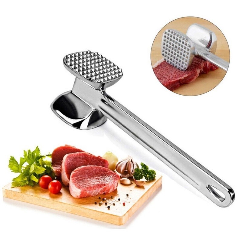 Búa Dần Thịt Inox, Bầm Thịt, Đập Thịt Dụng Cụ Nhà Bếp Làm Mềm Thịt Bò, Thịt Lợn