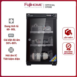 Tủ chống ẩm máy ảnh 60L -80L cao cấp Fujie nhập khẩu, tủ hút ẩm bảo quản máy ảnh