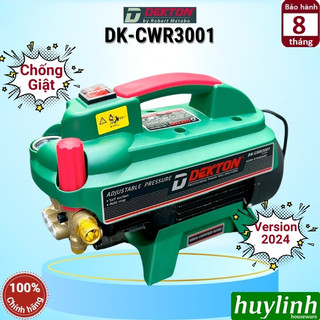 [Chống giật] Máy xịt rửa xe chỉnh áp Dekton DK-CWR3001 [DK3001] - 3000W - 180 bar - Motor Từ Lõi Đồng 100%