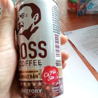 Cà phê lon uống liền Boss 180ml