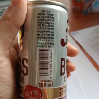 Cà phê lon uống liền Boss 180ml