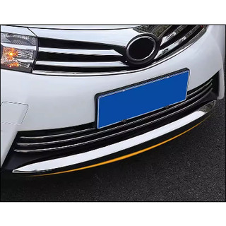 Ốp viền cản trước và ốp ca lăng Toyota Corolla Altis 2016 - màu bạc sáng