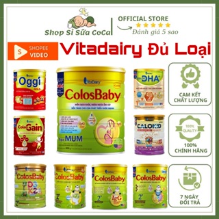 Sữa bột VItadairy - Sữa bầu Colos Mum-Gold-IQ-D3K2-BIO-Gain-DHA-Oggi