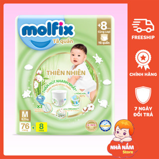 ❤️ [Free Ship] Tã dán Molfix, Bỉm quần Molfix Thiên Nhiên, Cộng Miếng, Đủ size Newborn, S, M, L, XL, XXL