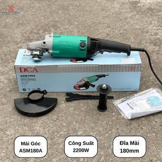 Máy mài máy cắt góc dca asm180a công suất 2200w lưỡi cắt 180mm điện máy quyết trang