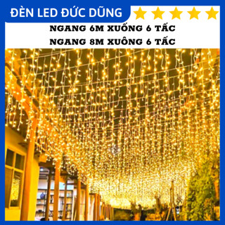  Đèn Rèm Mành Mưa 4m 6m 8m Trang Trí Ngoài Trời Trang Trí Sự Kiện giáng sinh noel năm mới quán cafe 
