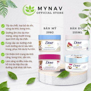 Tẩy Da Chết DOVE Body Scrub Mỹ, Đức Macca Lựu Đỏ Giúp Da Mịn Màng