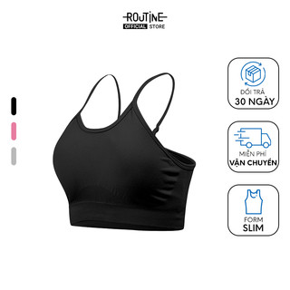 Áo Bra Nữ Thể Thao 2 Dây Co Giãn Form Slim Cropped - Routine 10S24BRAAW002