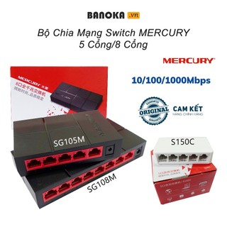 Bộ chia mạng switch mercury sg105m / s105c/ sg108m / s108c, switch 5 cổng / 8 cổng - hàng chính hãng