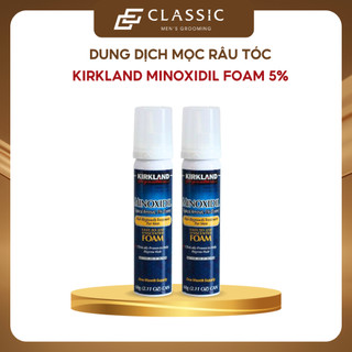 Dung dịch mọc Râu Tóc Kirkland Minoxidil 5% Foam (Dạng bọt)