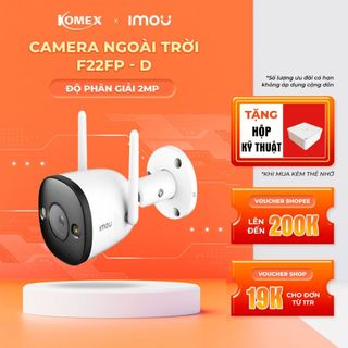 Camera imou wifi ngoài trời F22P/F22FP 2M 1080P tích hợp đèn báo, chống nước và có cảnh báo chuyển động -komex