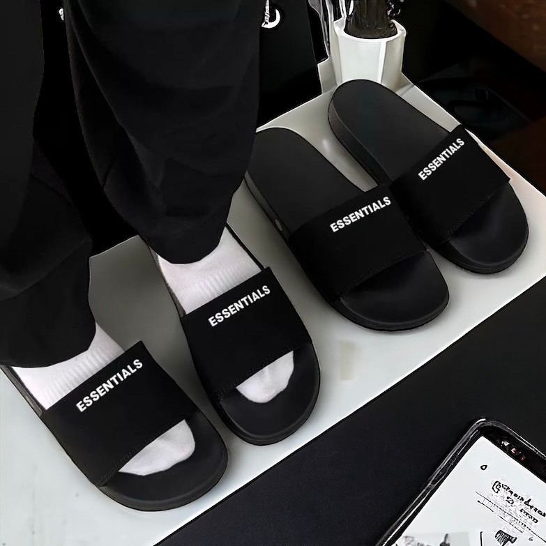 Dép nam Essentials quai ngang cao cấp chuẩn Loại 1,đế EVA siêu nhẹ chống trơn trượt