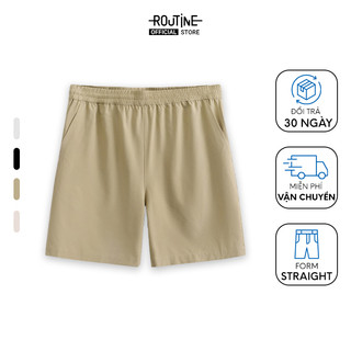 Quần Short Thể Thao Nam Ống Rộng Phối Viền Form Straight - Routine 10S24PSHA002
