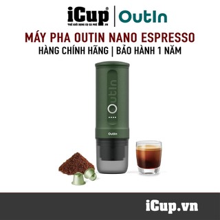 Máy pha cà phê espresso điện Outin Nano xanh rêu | Bảo hành 12 tháng lỗi đổi mới